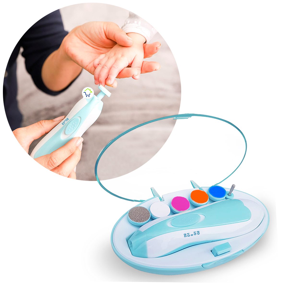 Lima Eléctrica Para Bebés y Adultos Cuidado De Uñas SA29042