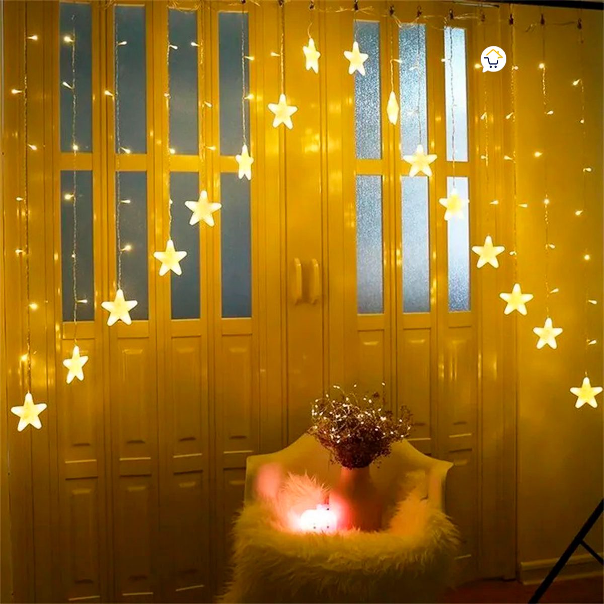 Luces Led Estrella X136 Luces 3m Navidad YG115AM