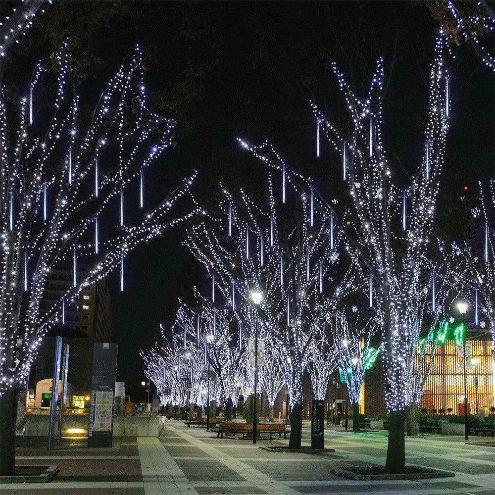 Luces Led Lagrima Meteoro 50 cm Decoración Navidad ZE012