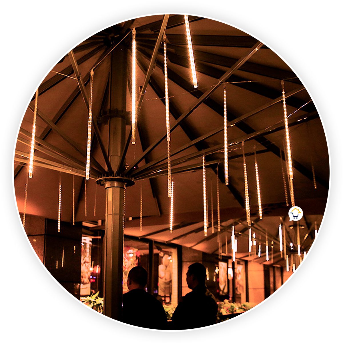 Luces Led Lagrima Meteoro 50 cm Decoración Navidad ZE012