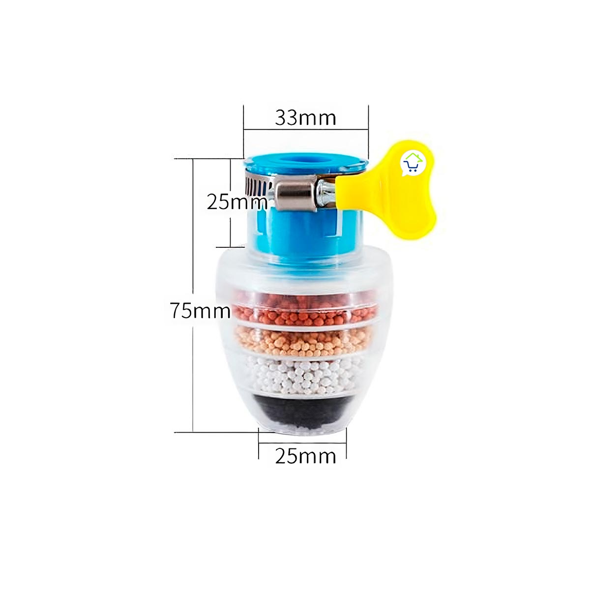 Purificador De Agua Para Grifo Filtro Bioenergético Llaves Cocina GR068
