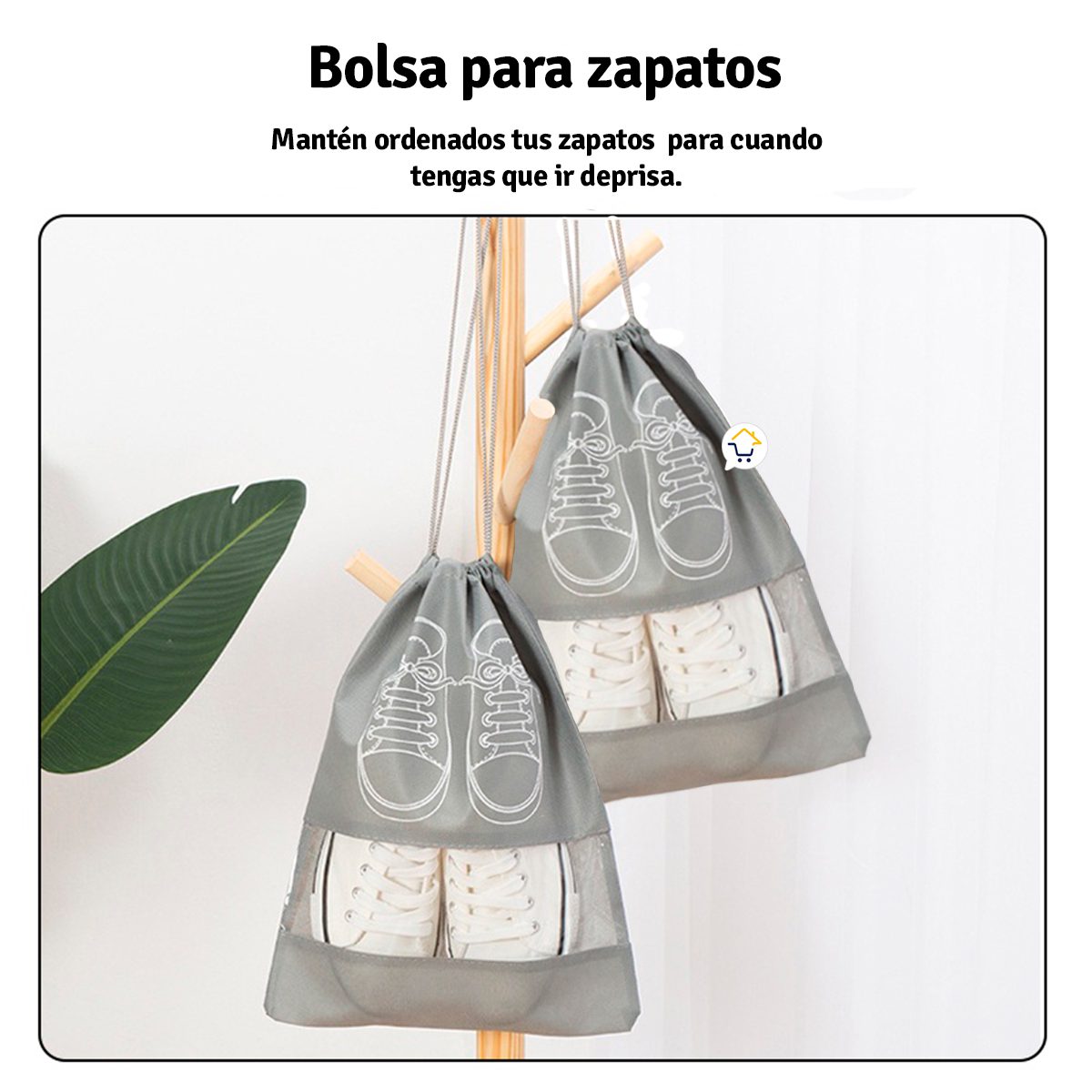 Set X4 Bolsa De Almacenamiento Zapatos Organizador Anti-Polvo BALS43