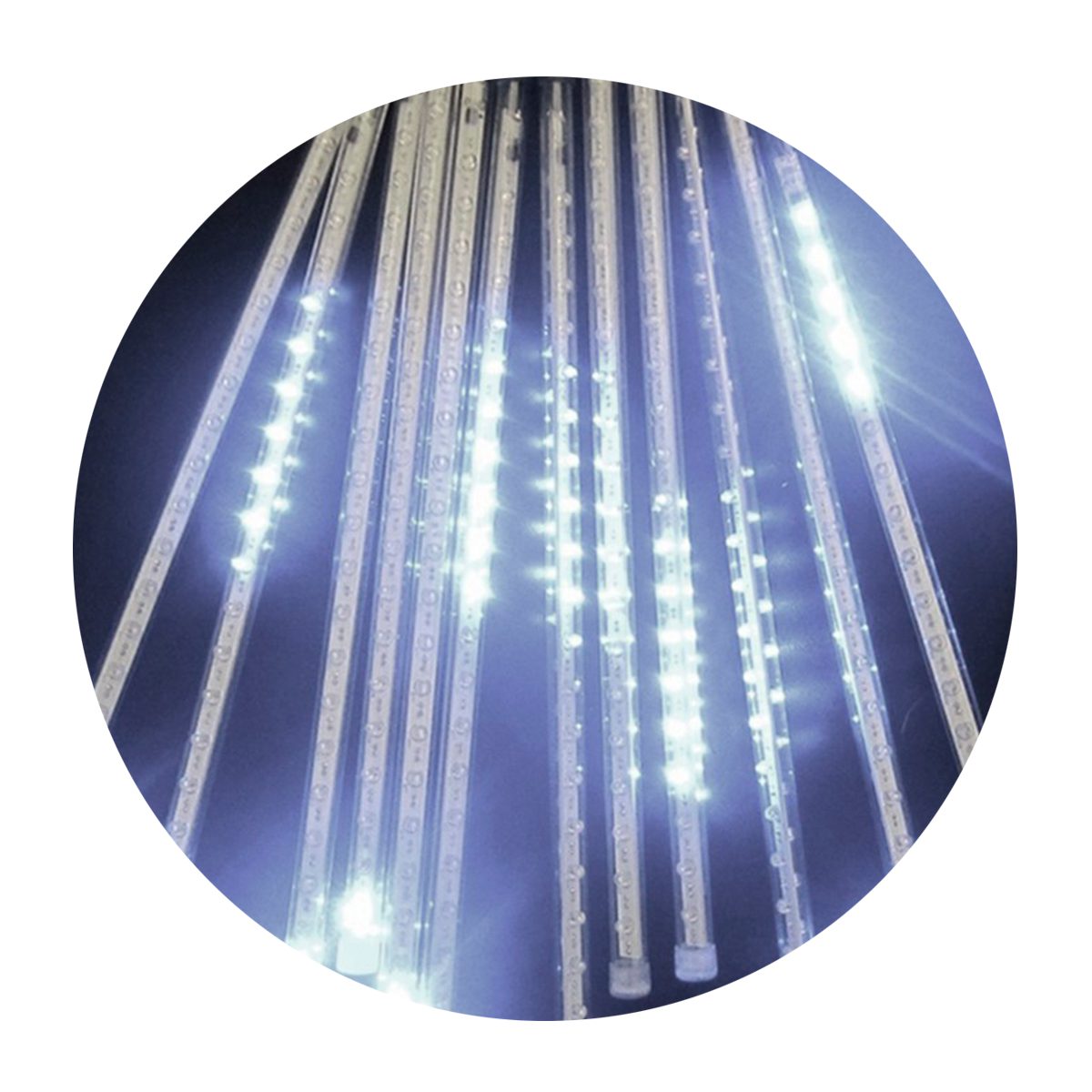 Luces Led Lagrima Meteoro 50 cm Decoración Navidad ZE012