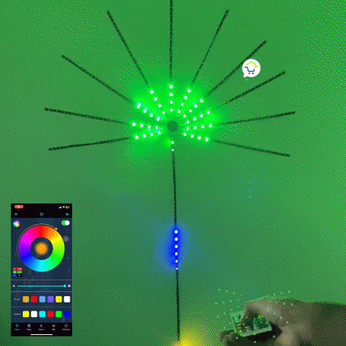 Cinta LED Fuegos Artificiales App Bluetooth 180 LED RGB ECC180RGB