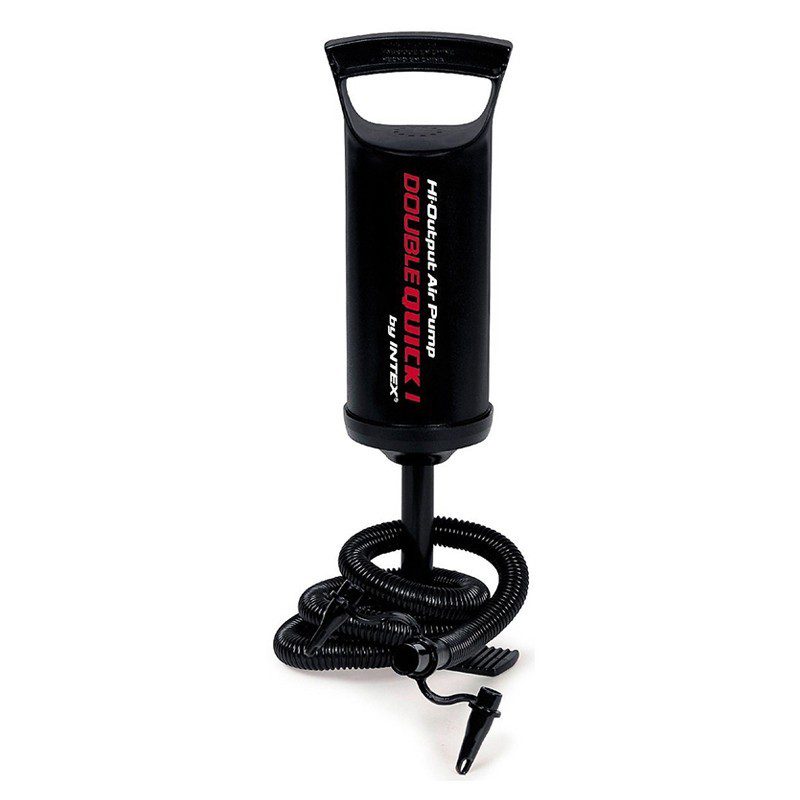 Inflador Manual Intex Doble Presión Velocidad 3 Boquillas Ciclismo Camping Piscinas Ref. 68612