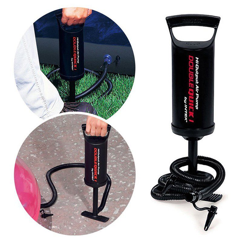 Inflador Manual Intex Doble Presión Velocidad 3 Boquillas Ciclismo Camping Piscinas Ref. 68612
