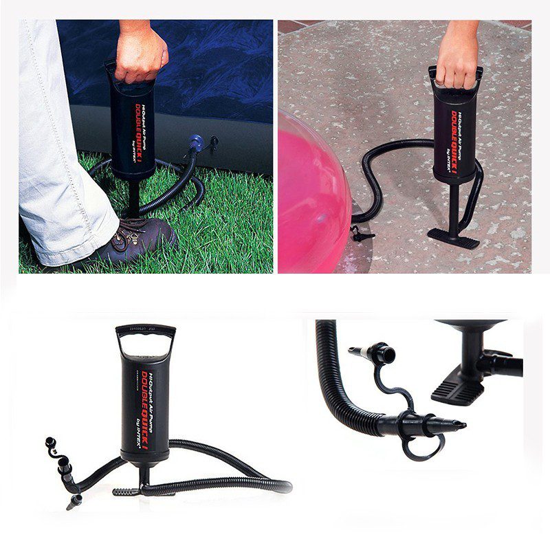 Inflador Manual Intex Doble Presión Velocidad 3 Boquillas Ciclismo Camping Piscinas Ref. 68612
