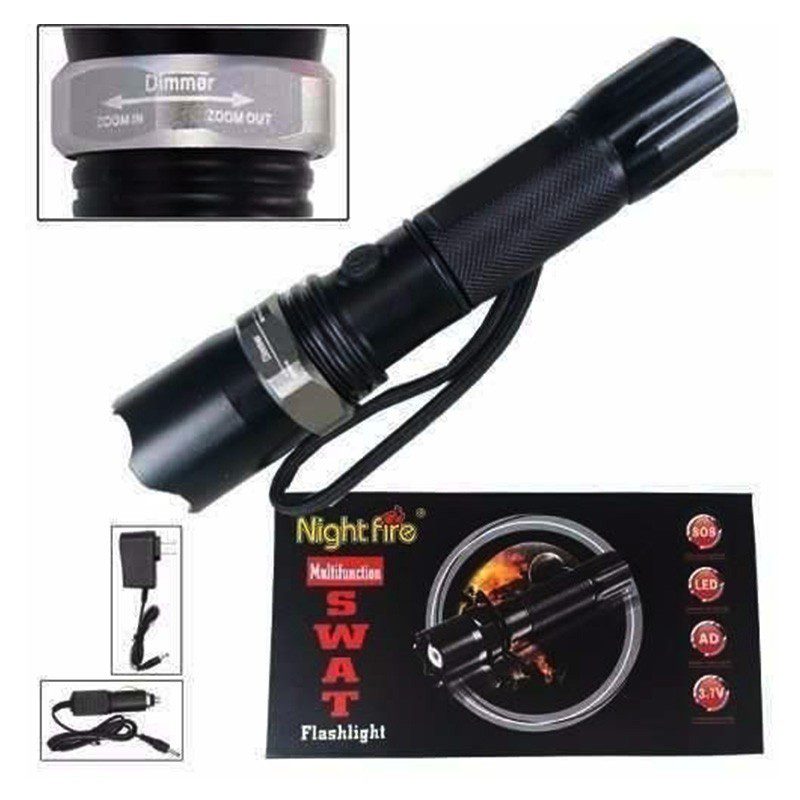 Linterna Led Táctica Luz Largo Alcance 180 Lumens RF 8705