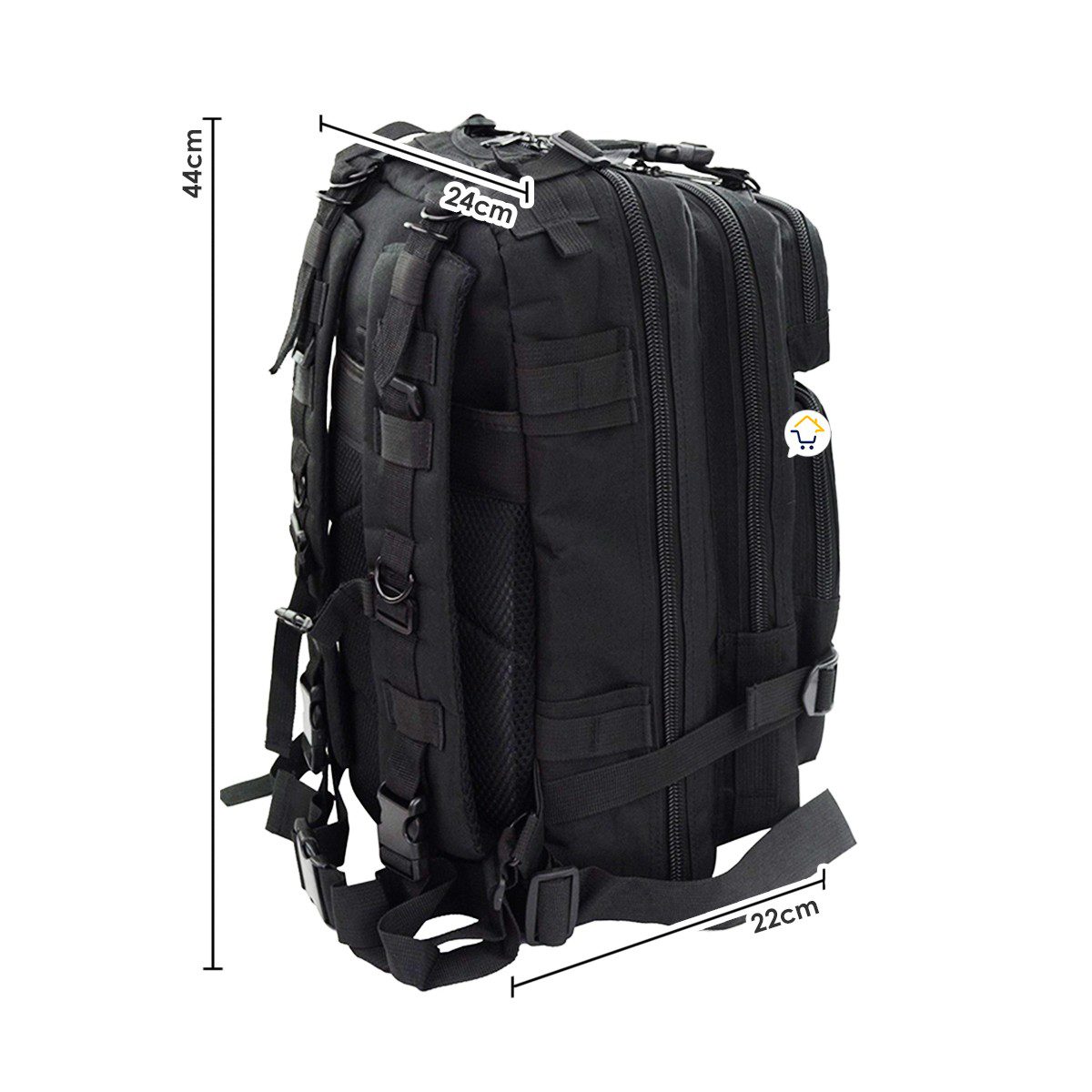 Morral Militar 36L Maletín Táctico Asalto Camuflado Impermeable Ref. 3P
