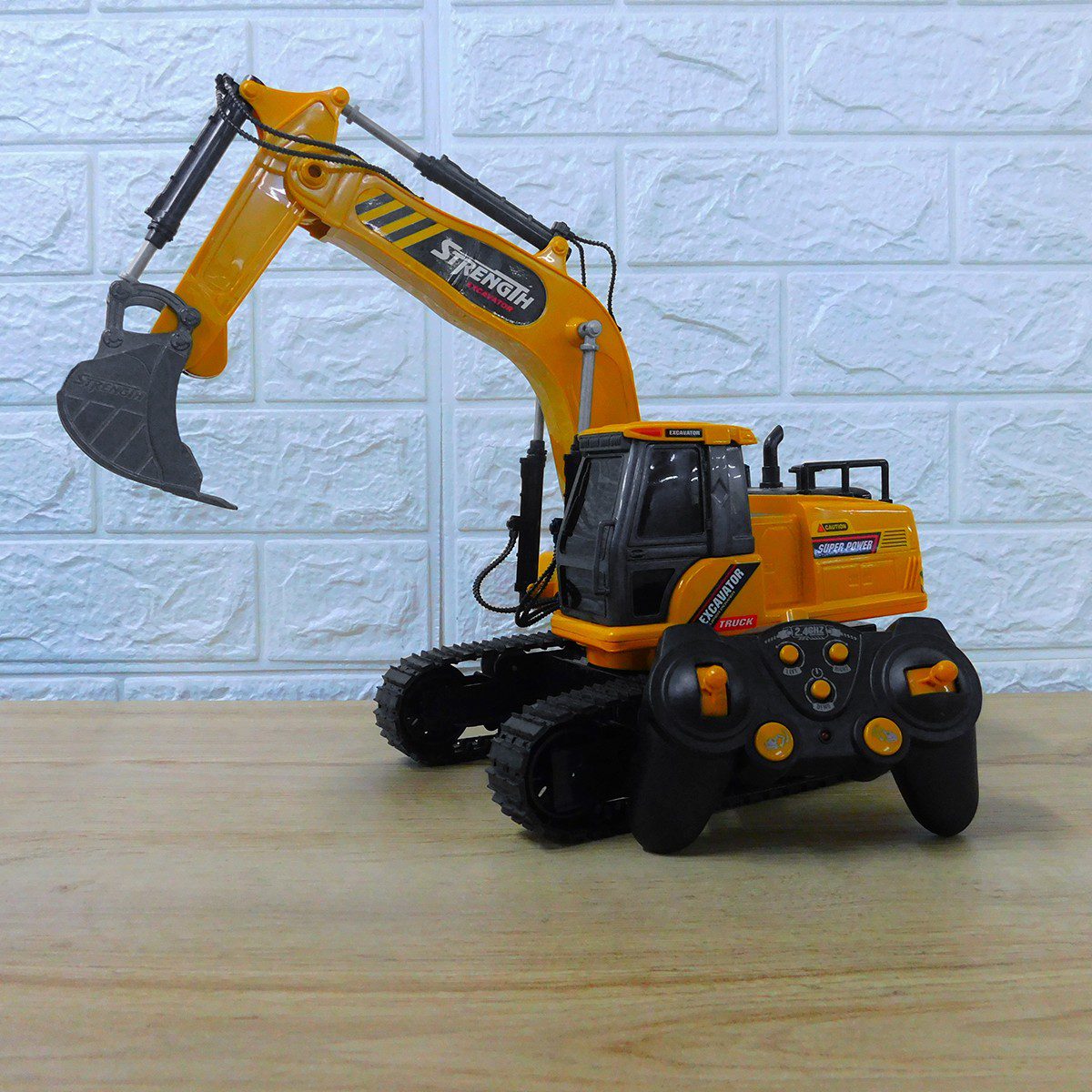 Excavadora Control Remoto Movimientos Realistas Luces Sonidos 393