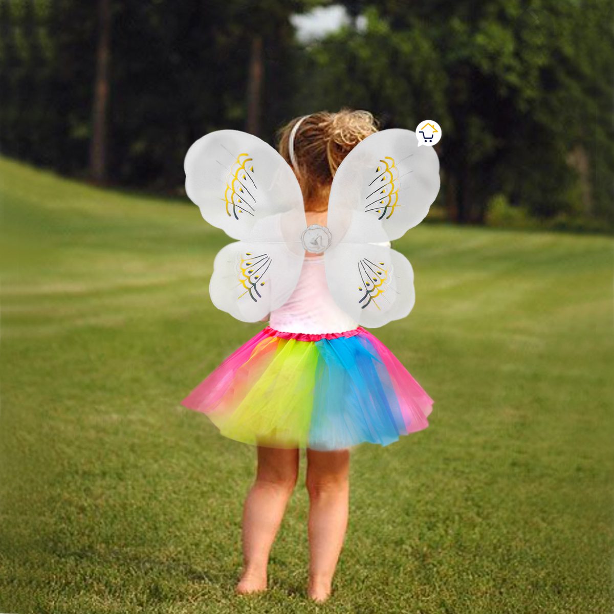 Disfraz Hada Mariposa Tutú Alas Niña Halloween OF822
