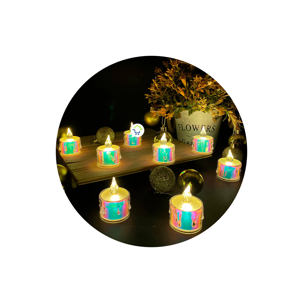 Velas LED X24 Tornasol Decoración Hogar 🕯️ CVEL2-3