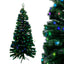 Árbol Navidad Fibra Óptica 210 cm 7 Colores Tupido RF T687