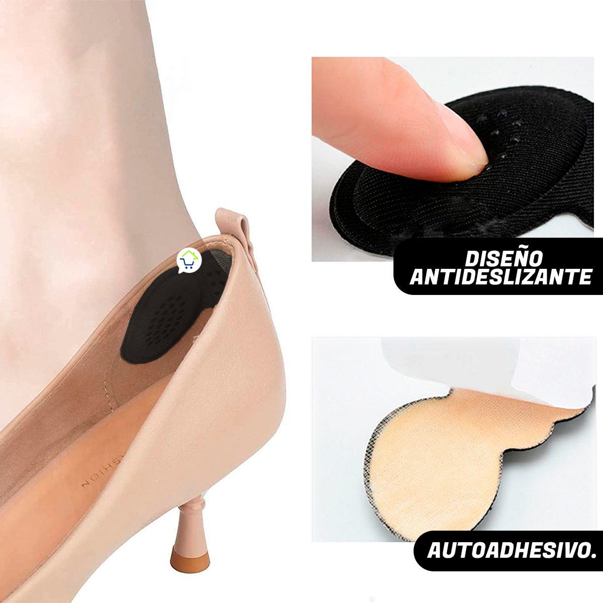 Plantillas Para Tacones X4 Protector Talón Almohadillas Zapatos Tacón C4S