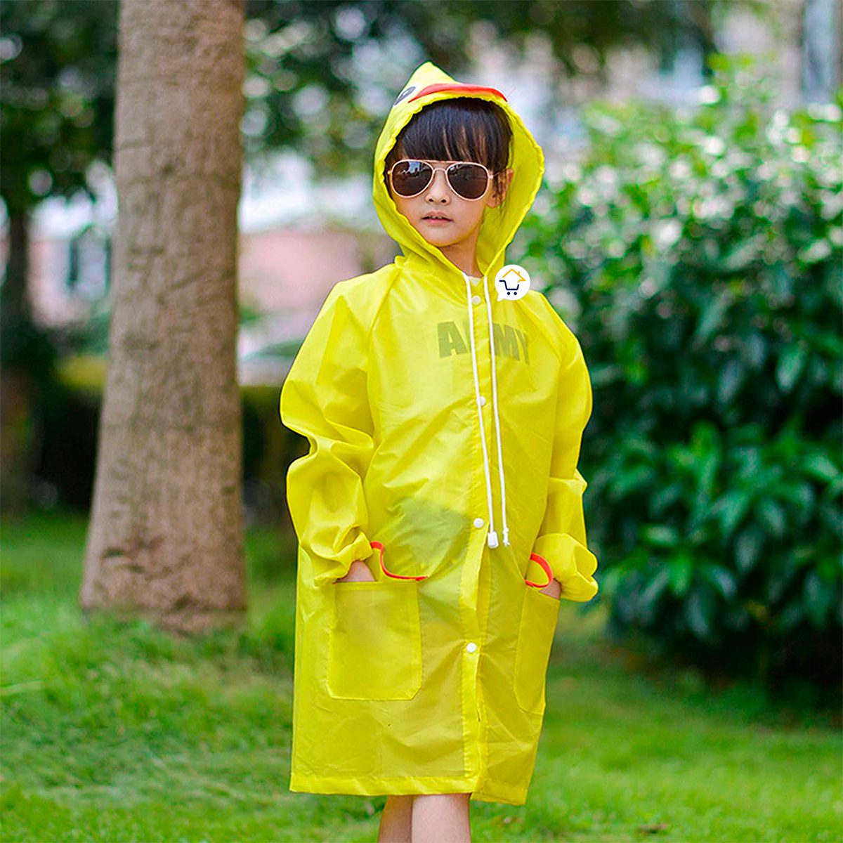 Impermeable Capucha Animales Abrigo Protección Lluvia Infantil XH001
