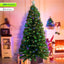 Árbol Navidad Fibra Óptica 210 cm 7 Colores Tupido RF T687
