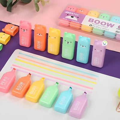 Set X12 Resaltadores Colores Pastel Infantiles SX12RS
