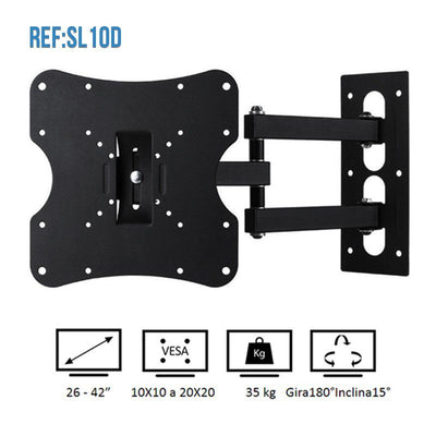 Soporte Para TV Ajustable Lcd Led Plasma  Desde 26" A 42" Pulgadas REF: LCD806