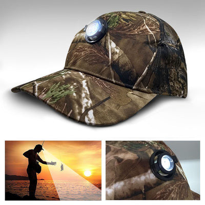 Gorra Táctica Con Luz LED Cachucha Deportiva Pesca Camping RF 212