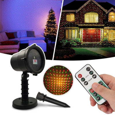 Proyector Luz LED Multipunto Exterior Interior + Control Remoto 1650