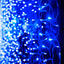 Cortina Led 3 Mts x 45 Cm 100 Led Azul Luces Navidad 1322