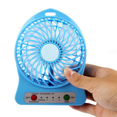 Mini Ventilador Portatil Recargable Bolsillo 3 Velocidades RF 1594