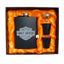 Licorera Whiskera Harley Davidson 8 Oz Acero Inoxidable 2 Copas MJ-088