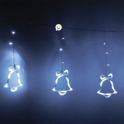 Luz Led Cortina 9 Figuras Campana 3m 117 Luces 2263