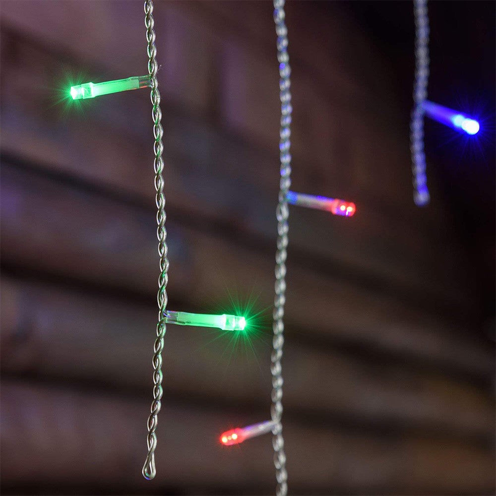 Cortina Led Intercalada 3 Mts X 45 Cm 100 Led Multicolor Luces Navidad 100LEDCM3