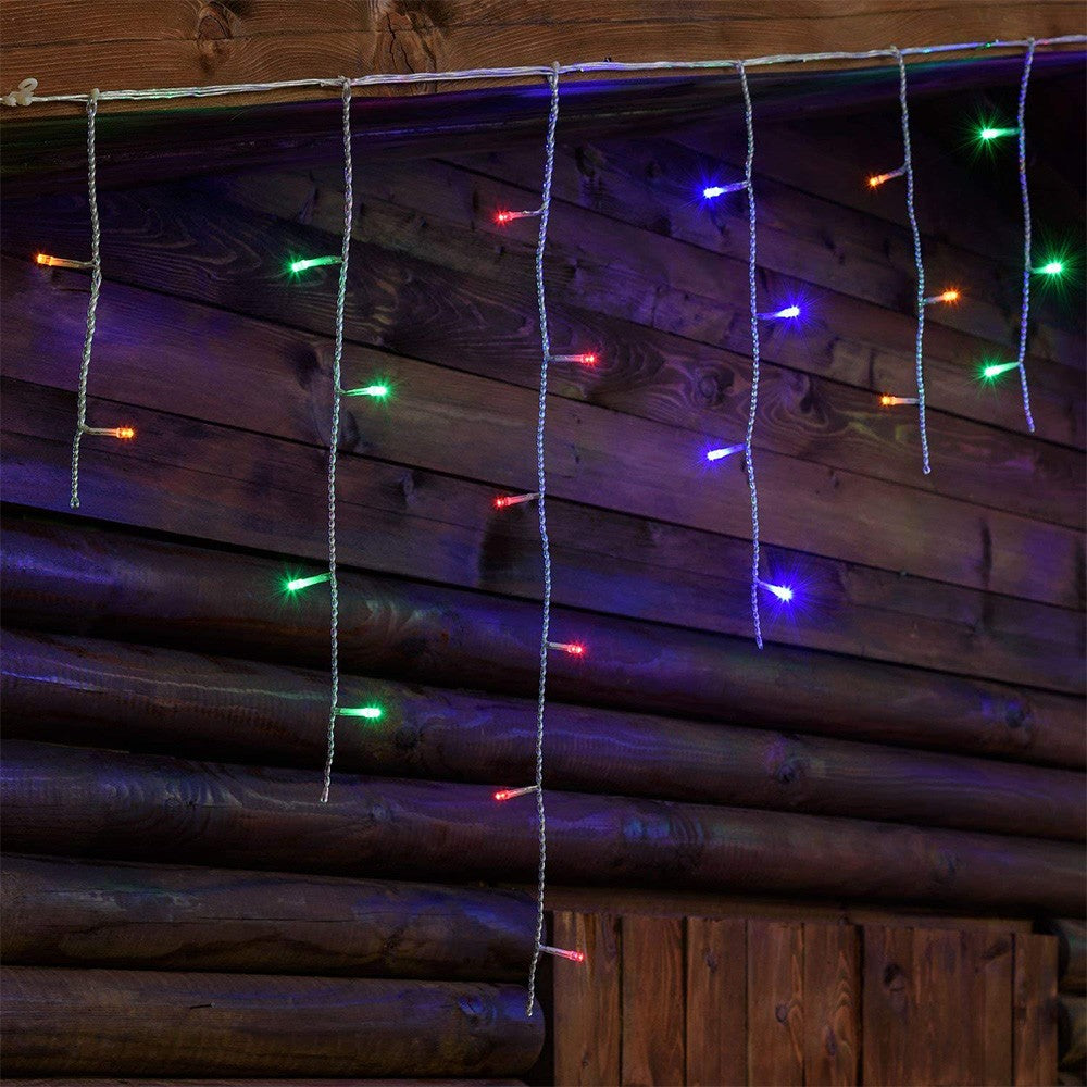 Cortina Led Intercalada 3 Mts X 45 Cm 100 Led Multicolor Luces Navidad 100LEDCM3