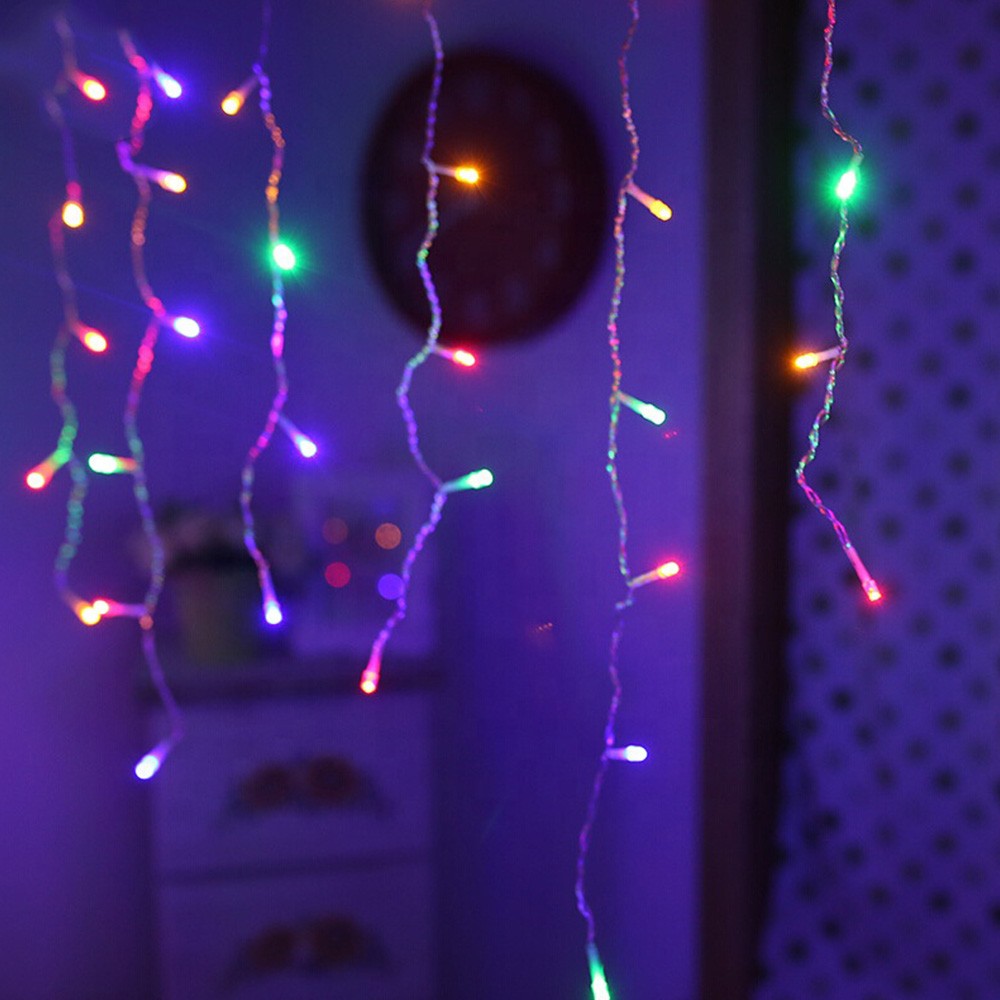Cortina Led Intercalada 3 Mts X 45 Cm 100 Led Multicolor Luces Navidad 100LEDCM3