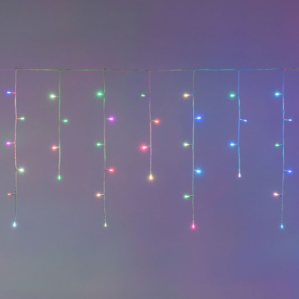 Cortina Led Intercalada 3 Mts X 45 Cm 100 Led Multicolor Luces Navidad 100LEDCM3