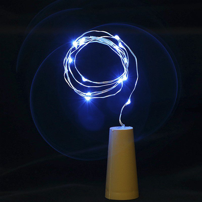 Luz Led Alambre Tipo Corcho Decoración Botellas X 15 Luces RF 42-1