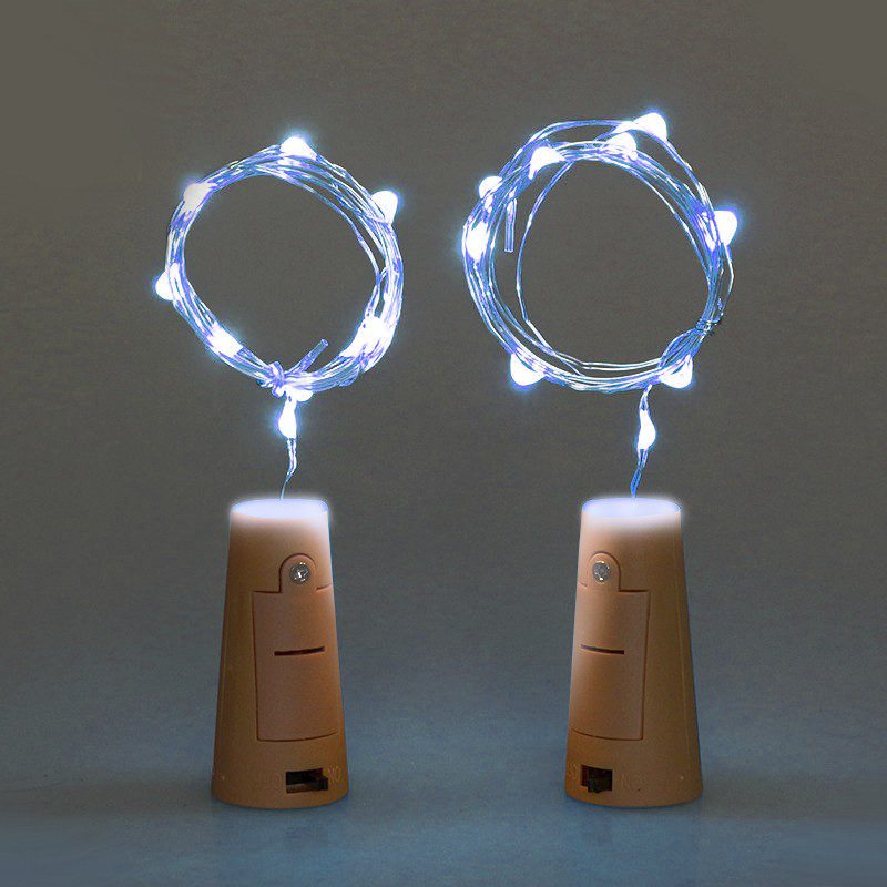Luz Led Alambre Tipo Corcho Decoración Botellas X 15 Luces RF 42-1