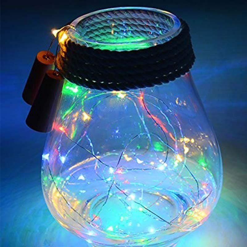 Luz Led Alambre Tipo Corcho Decoración Botellas X 15 Luces RF 42-1
