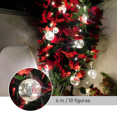 Luces Micro Led 3 M Burbuja X10 Bombillos Navidad JN34A