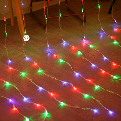 Luz Cascada 9X2 Metros 600 LED Luces Navidad MULTICOLOR 600LEDM