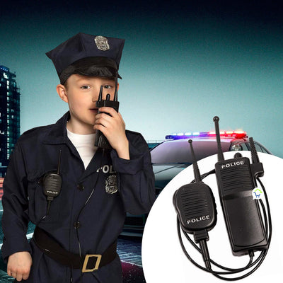 Walkie Talkie De Policía Falso Intercomunicador Disfraz Halloween AF608