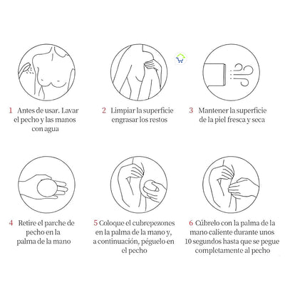 Cubre Pezones Silicona Adhesivo Para Pechos Senos PSNA2