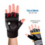 Guantes Medio Dedo Antideslizantes Gimnasio Deporte HD1163