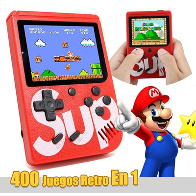 Mini Consola 400 Juegos En 1 Sup Game Retro Box + Control RF SUP400