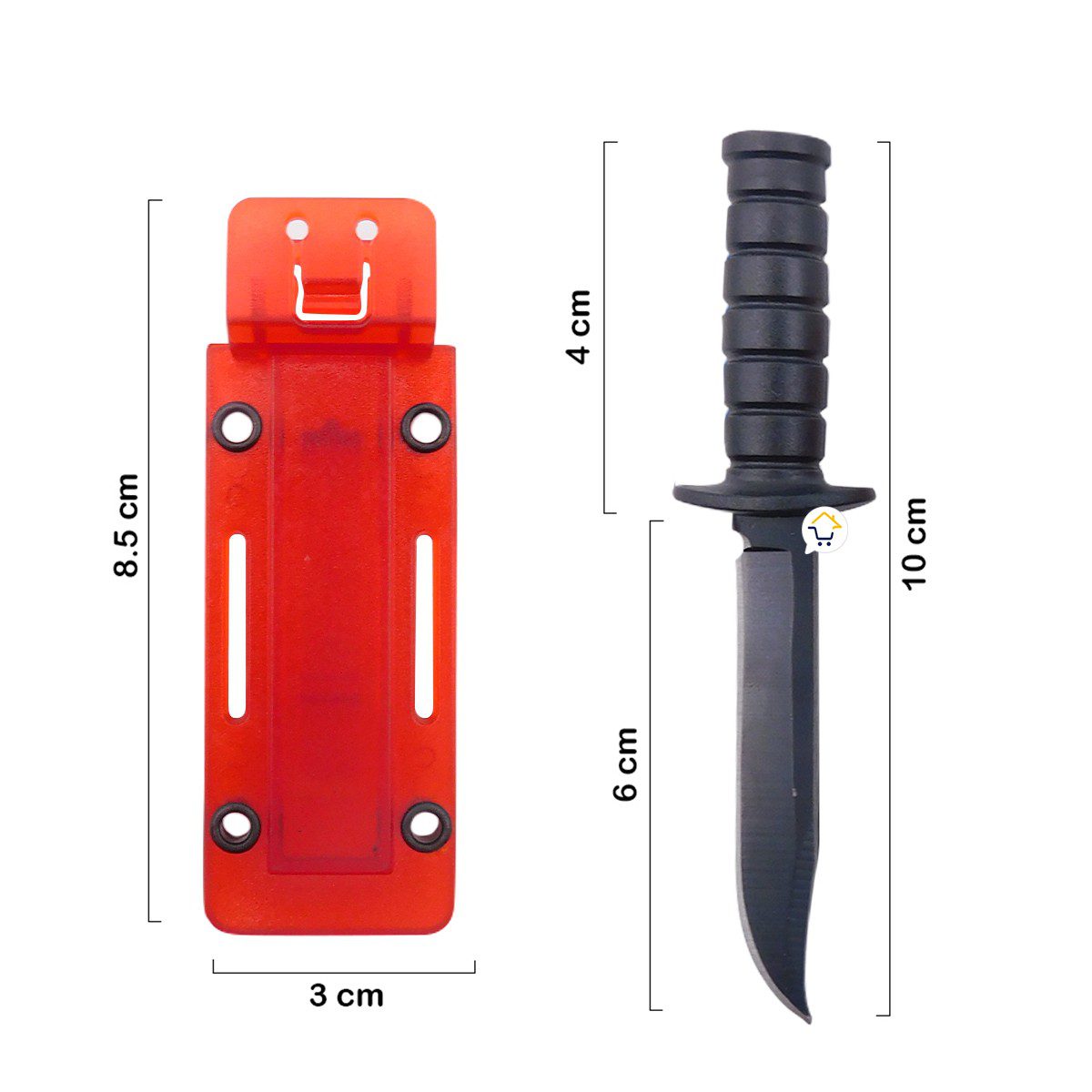 Mini Cuchillo Táctico Camping Abrecartas Con Cadena CD05