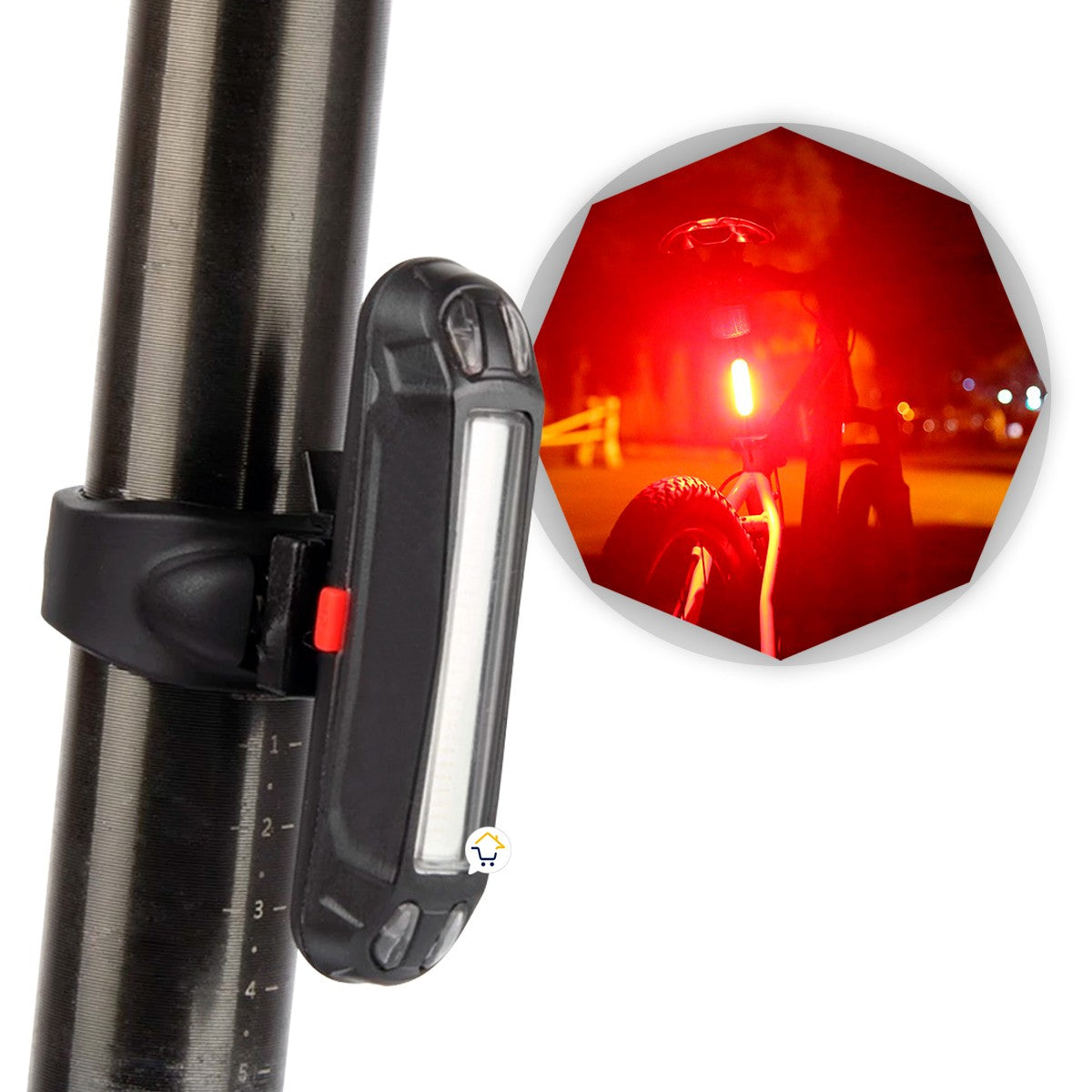 Stop Bicicleta Impermeable Luz Led Recargable Ciclismo OF399