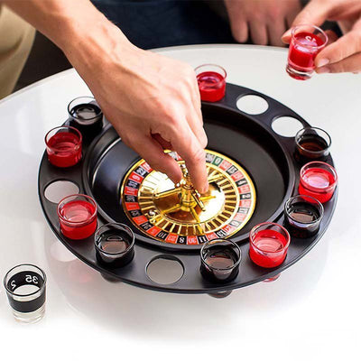 Ruleta Shots Juego de Mesa Para Tomar Spinning 16 Piezas HD4872