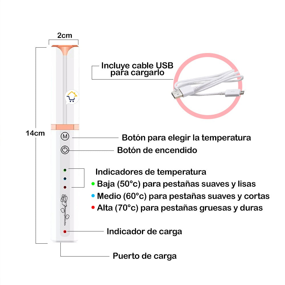 Encrespador Eléctrico De Pestañas Rizador EMY007