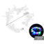 Corona Plumas Aureola Ángel Halo Luz Led Disfraz TRS183