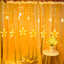 Luces Led Estrella X272 LED Cortina Luces 6m Navidad Cálida H1801TCCA
