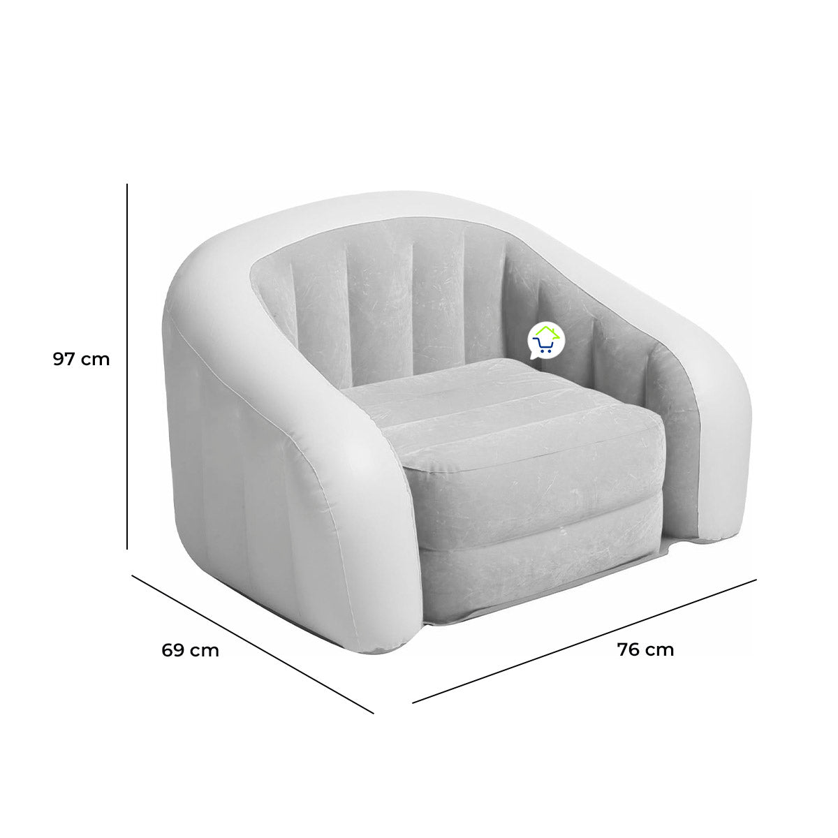 Silla Puff Portable Sillón Inflable Home Hogar 68571NP
