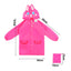 Impermeable Capucha Animales Abrigo Protección Lluvia Infantil XH001