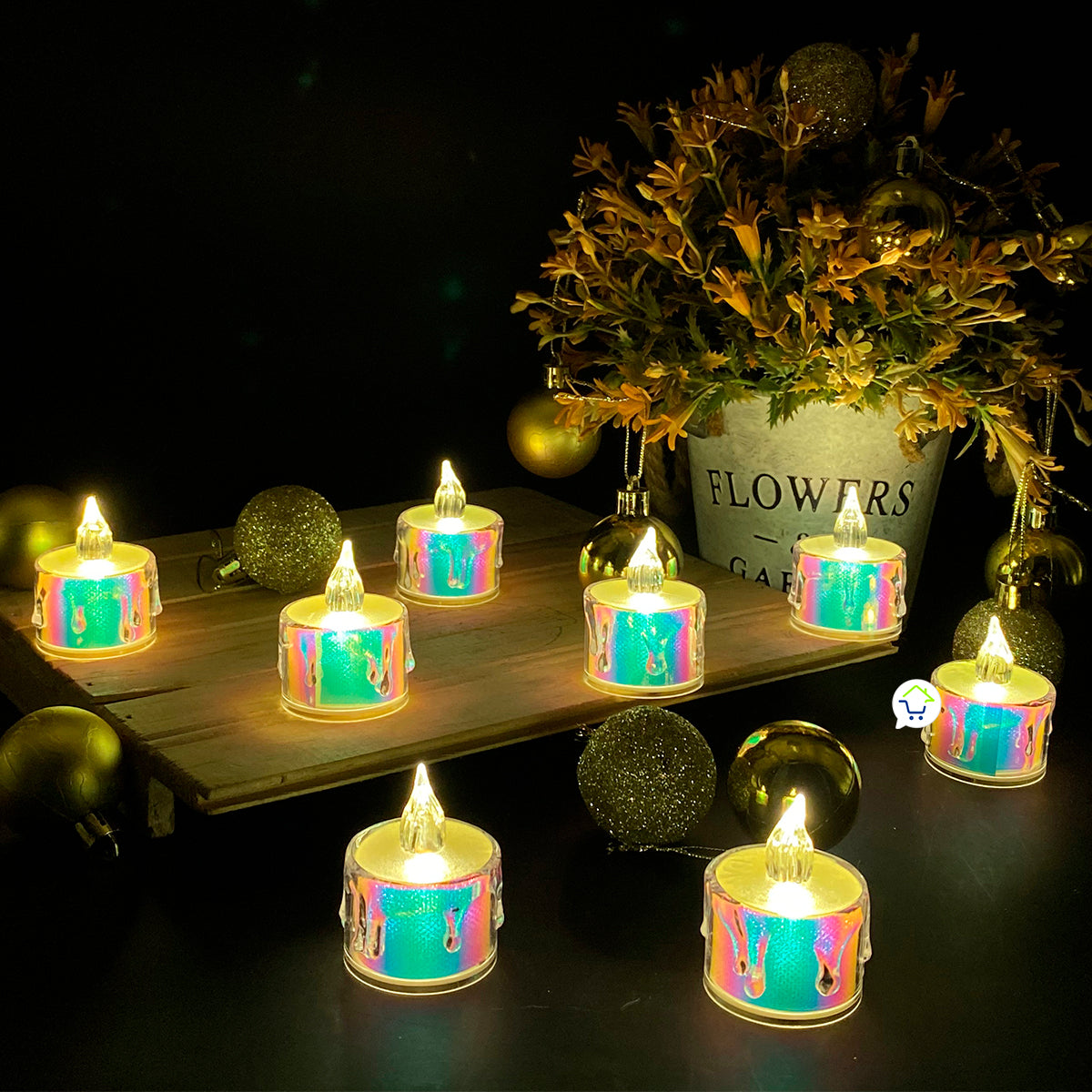 Velas LED X24 Tornasol Decoración Hogar 🕯️ CVEL2-3